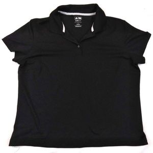 adidas boys large black polo
